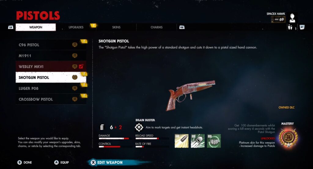 Master Shotgun Pistol Guide in Zombie Army 4