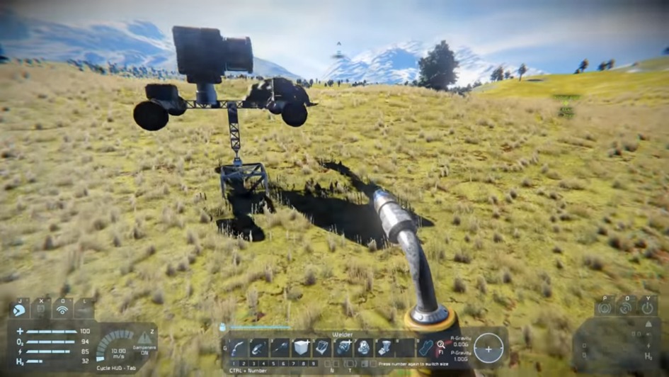 Space Engineers: Build a grind rover
