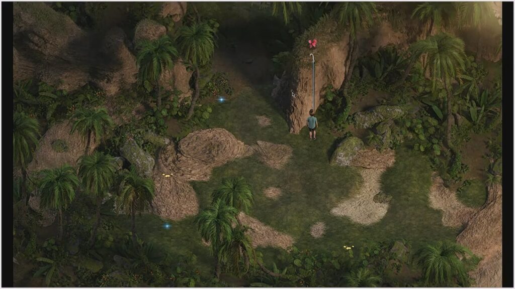 Using the Grappling Hook for the Red Ginseng in Treasures of Nadia