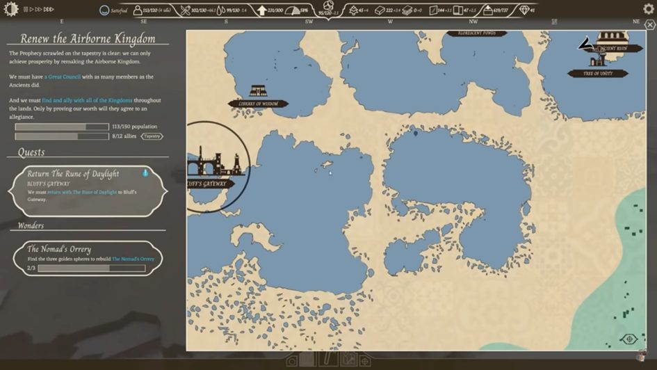 Airborne Kingdom: The Tranquil Gardens Location