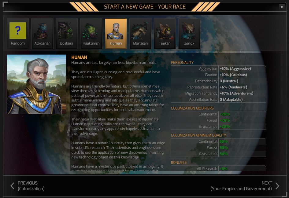 Which Faction to Choose in Distant Worlds 2