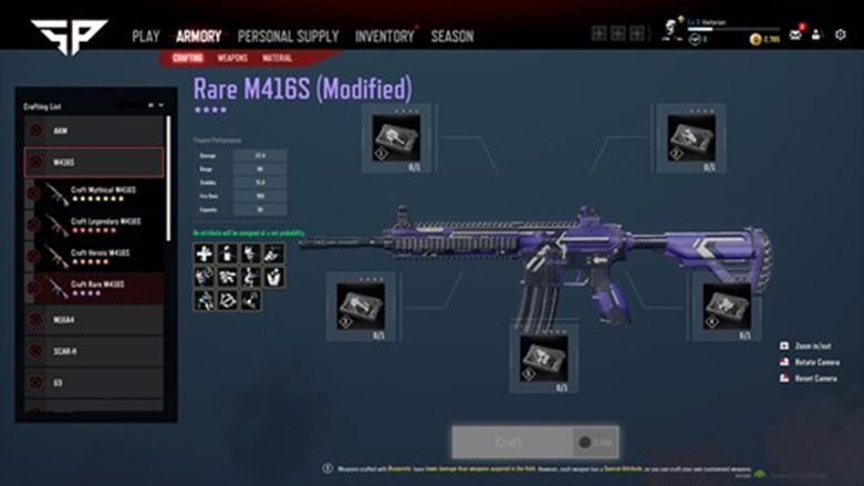 Armory and Crafting in Super People