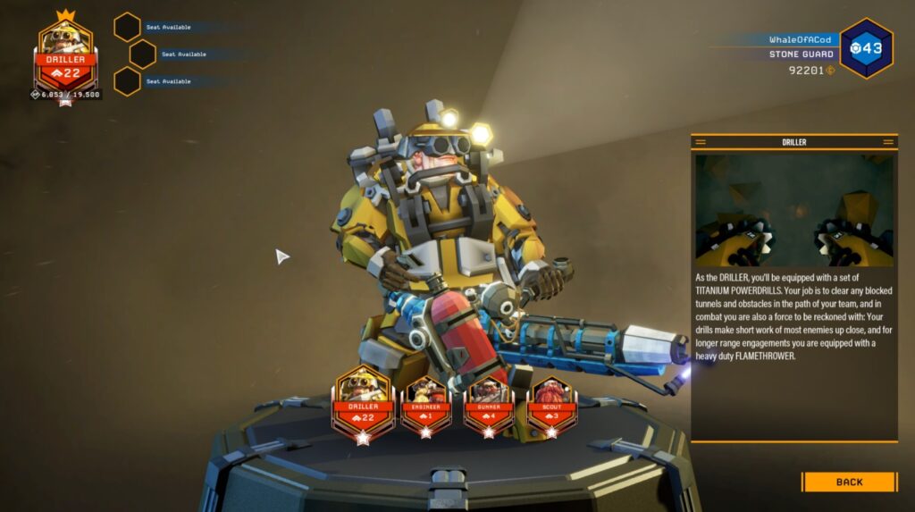 Promote Character in Deep Rock Galactic