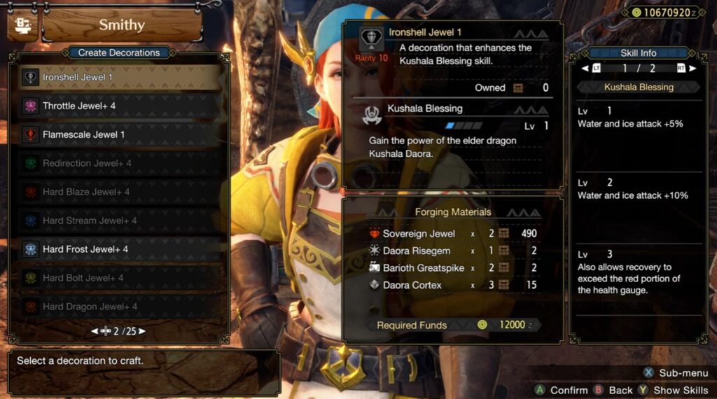 Monster Hunter Rise Sunbreak level 4 deco