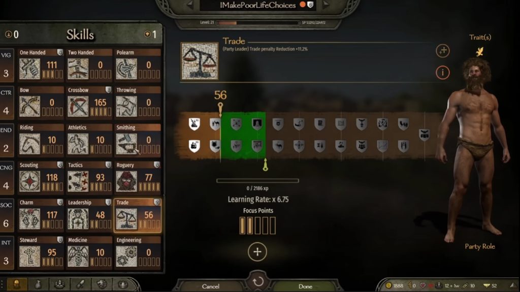 Character Build Basics Bannerlord