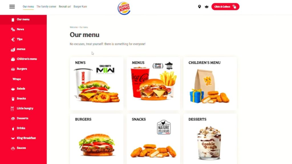 3. Log in and order a Modern Warfare II Whopper