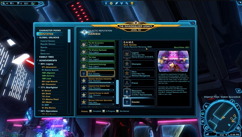 swtor game reputation guide for galactic season 3 2