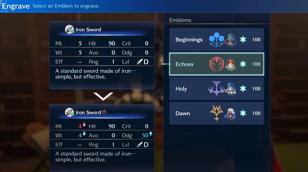 how to upgrade weapons in fire emblem engage4
