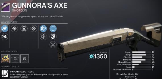 destiny 2 gunnoras axe god roll guide2