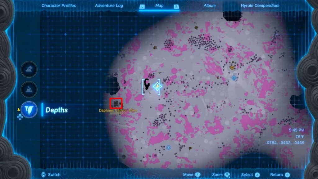 Miner’s Top Location