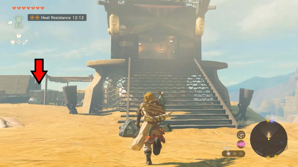 Its approximate coordinates on the map are -2430, -2180, 0305. You can view your current coordinates on the bottom right of the map, highlighted in the image above.