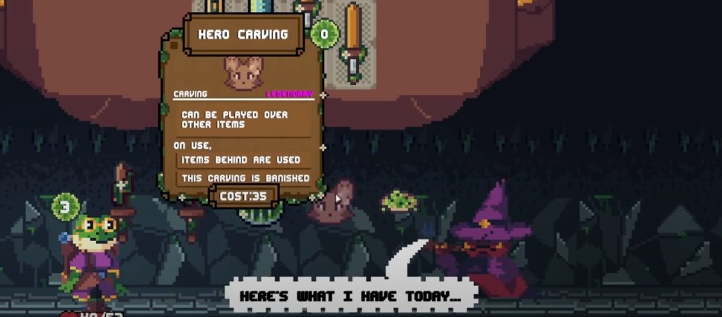 Backpack Hero Item Carving