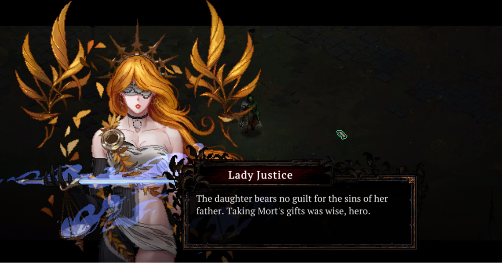 Death Must Die Blessings Lady Justice