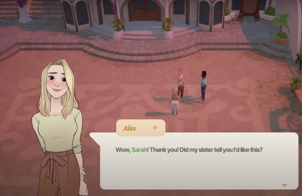 Romance with Alice in Coral Island.