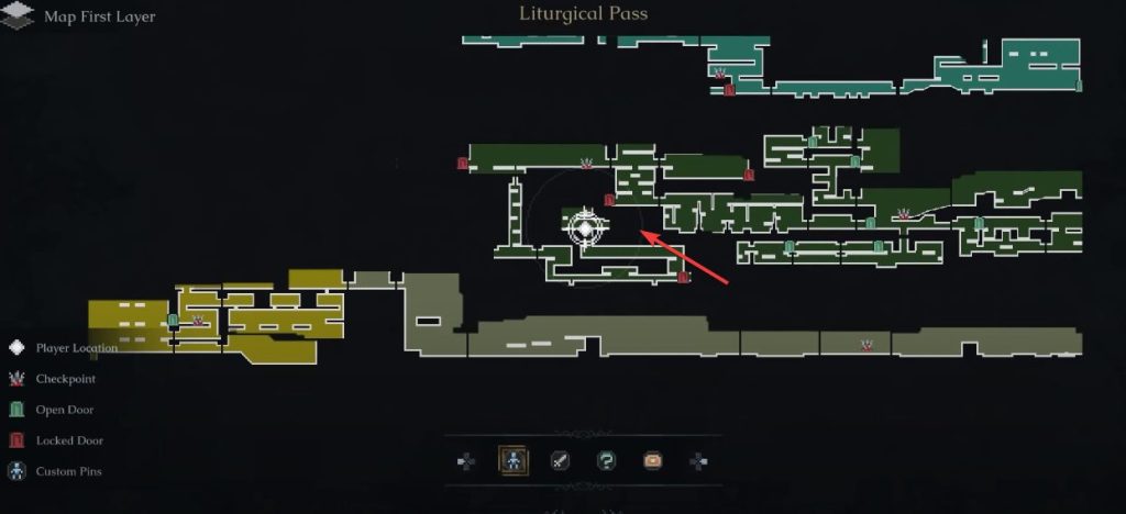 The Last Faith Primary Weapon Map Image Location Spinal Chain Blade