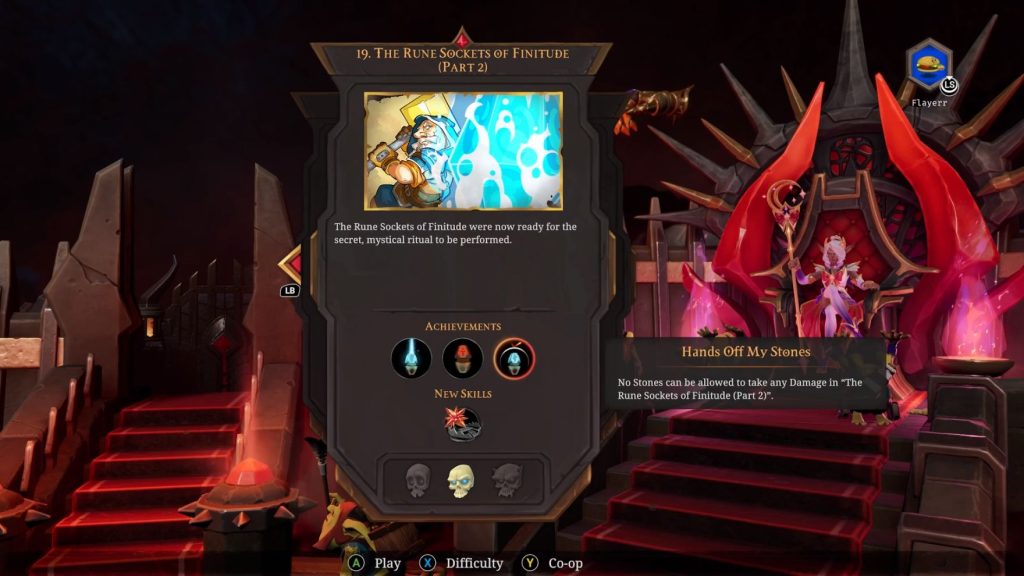 Stage 19: The Rune Sockets of Finitude (Part 2) Achievements
