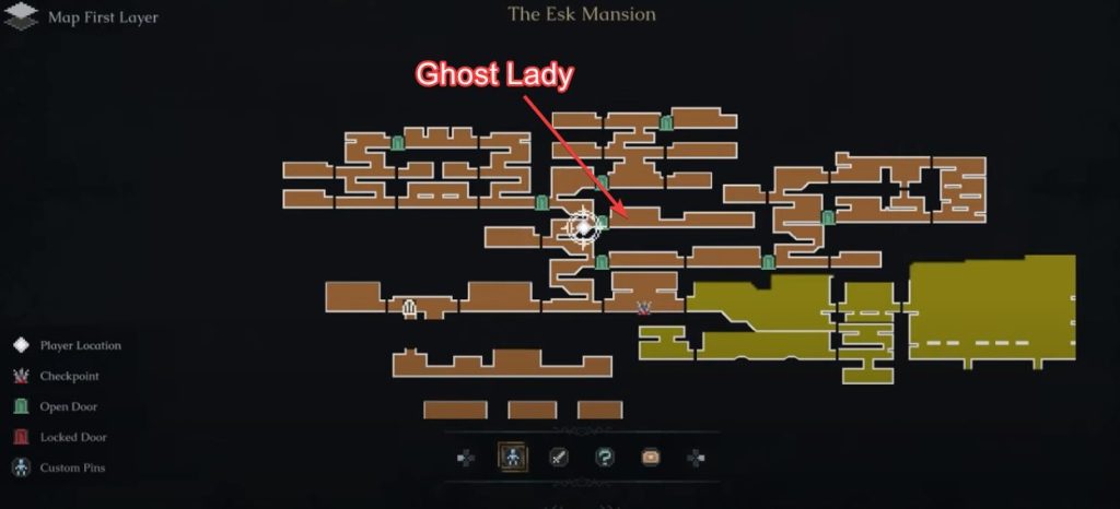 Ghost Lady Location
