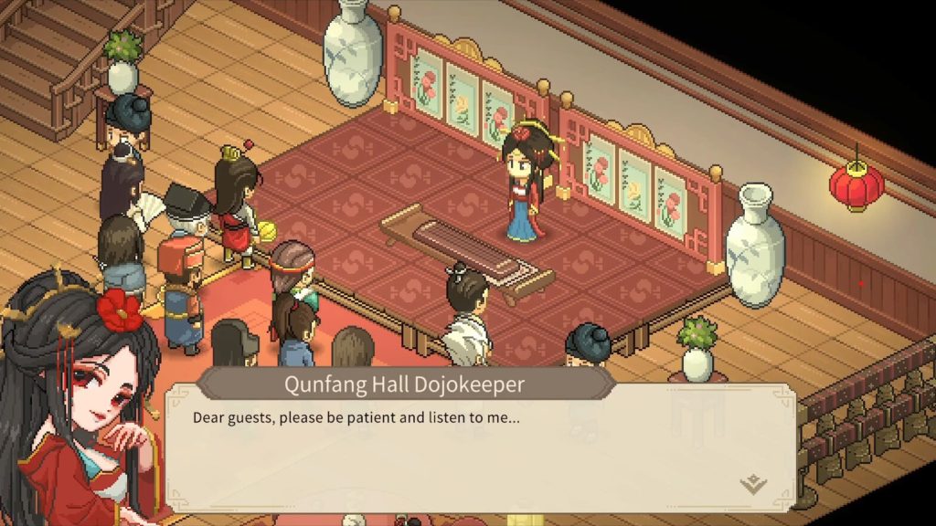 Meeting Qunfanq in Hero's Adventure: Road To Passion