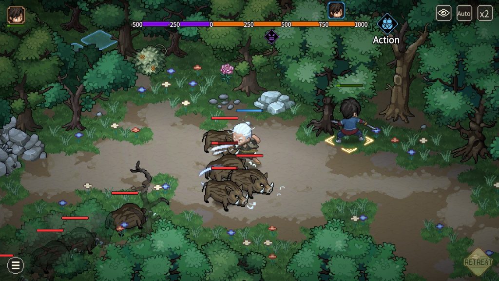 A fight against boars