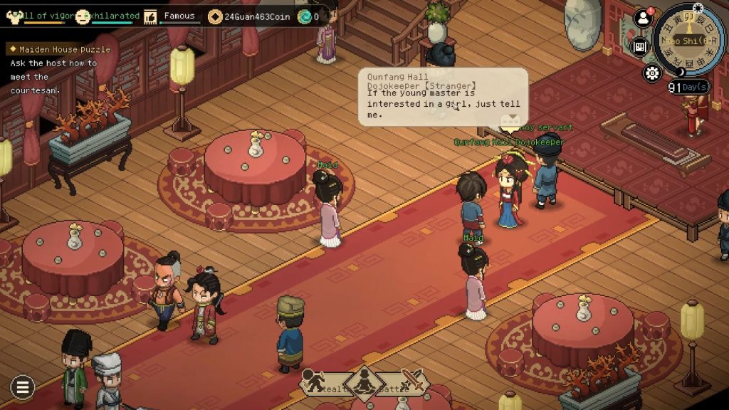 Quanfang Hall Dojokeeper in Hero's Adventure: Road To Passion 