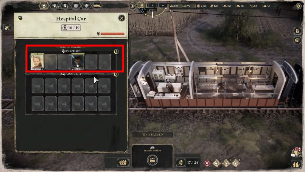 Doctors section