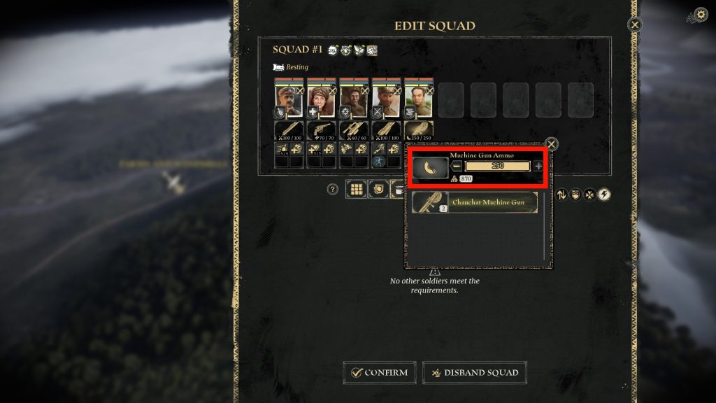 Changing ammo for a squad member's weapon in Last Train Home
