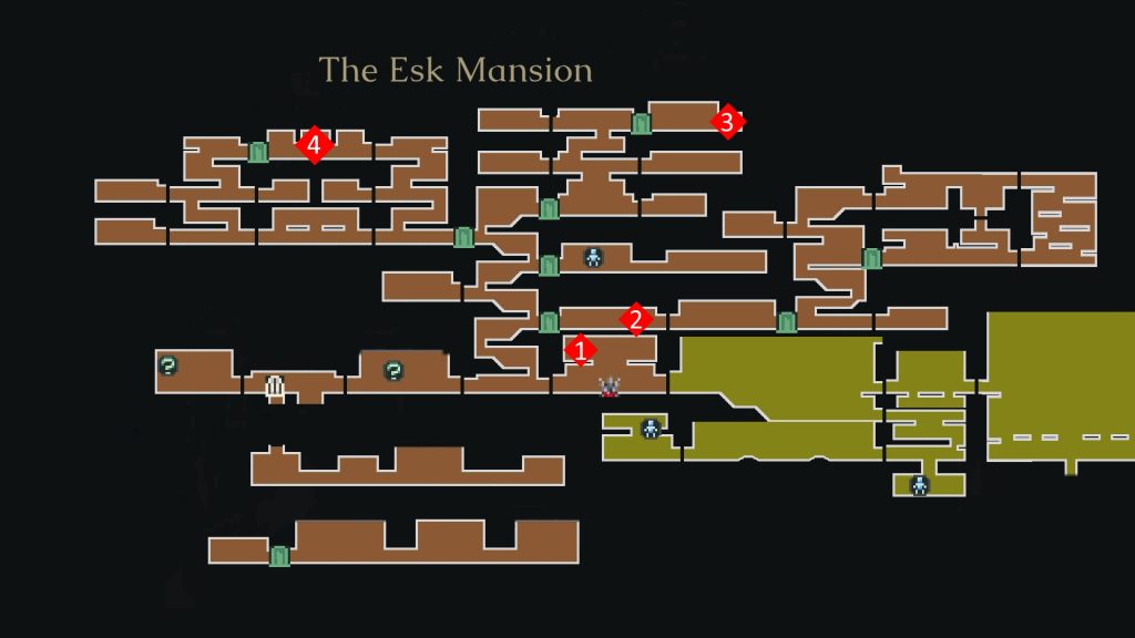 Map with all 4 Mirror Shards