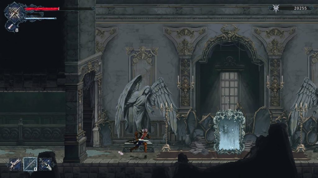Mirror warp after the boss
