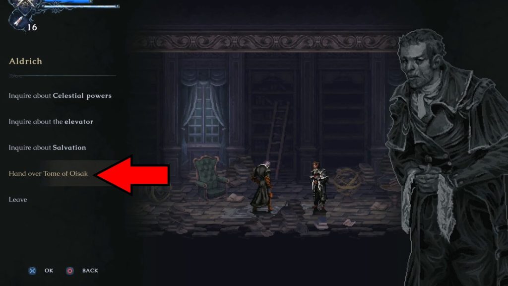 Aldrich's Quest completion in The Last Faith