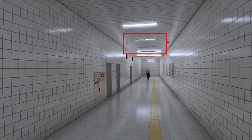 8: Flickering lights. the exit 8