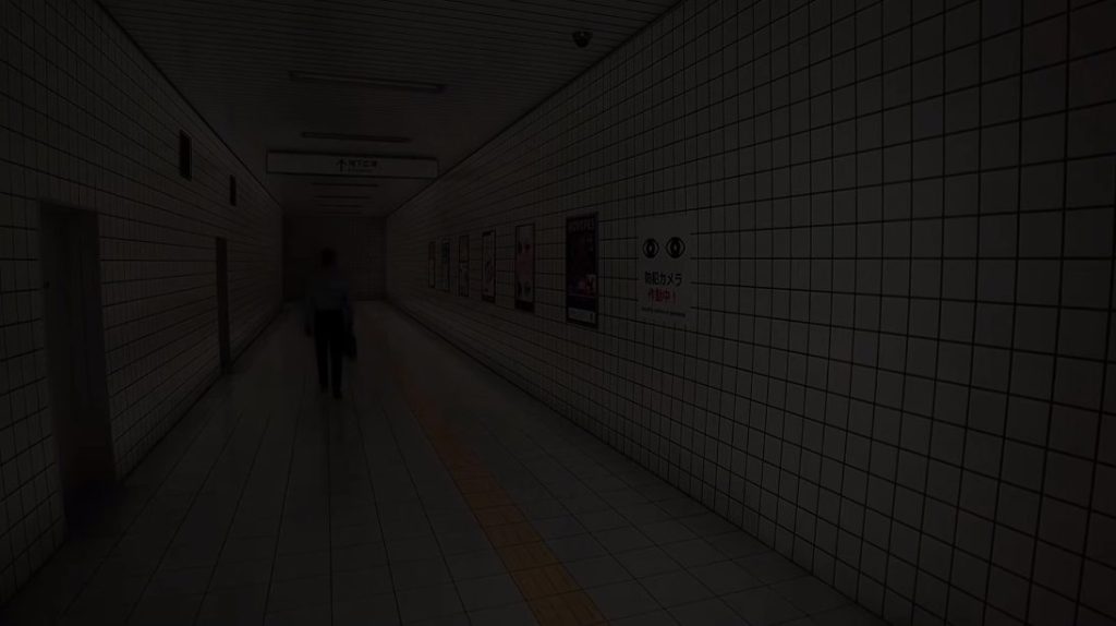 9: The lights turn off. the exit 8