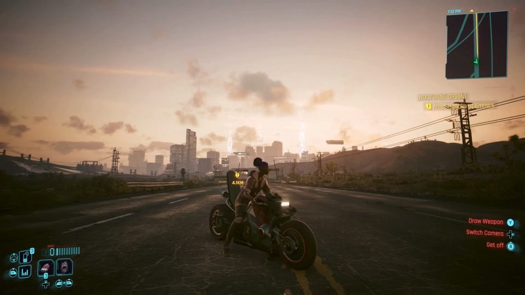 V riding one of the new bikes