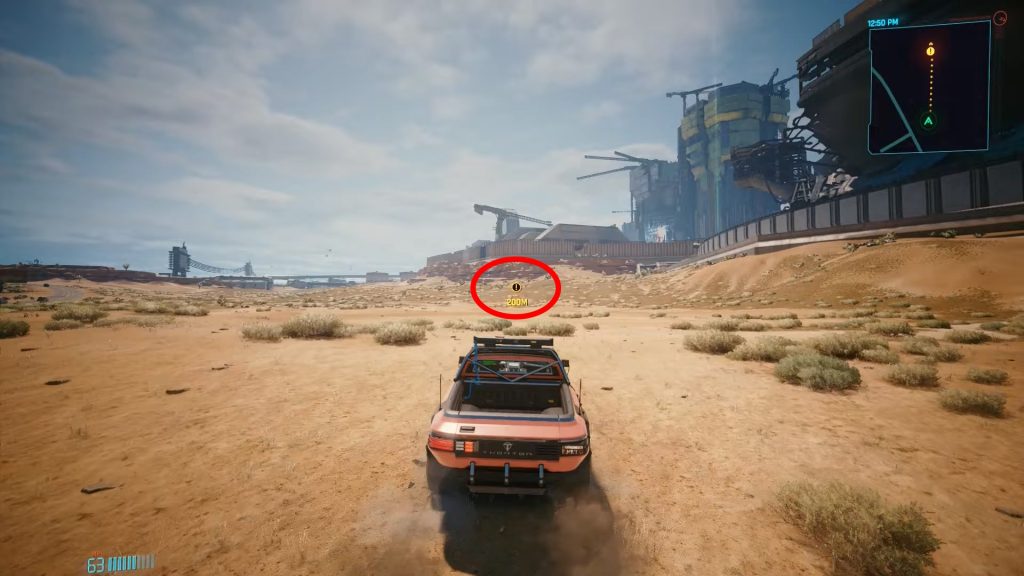 Heading to the shack where the car is