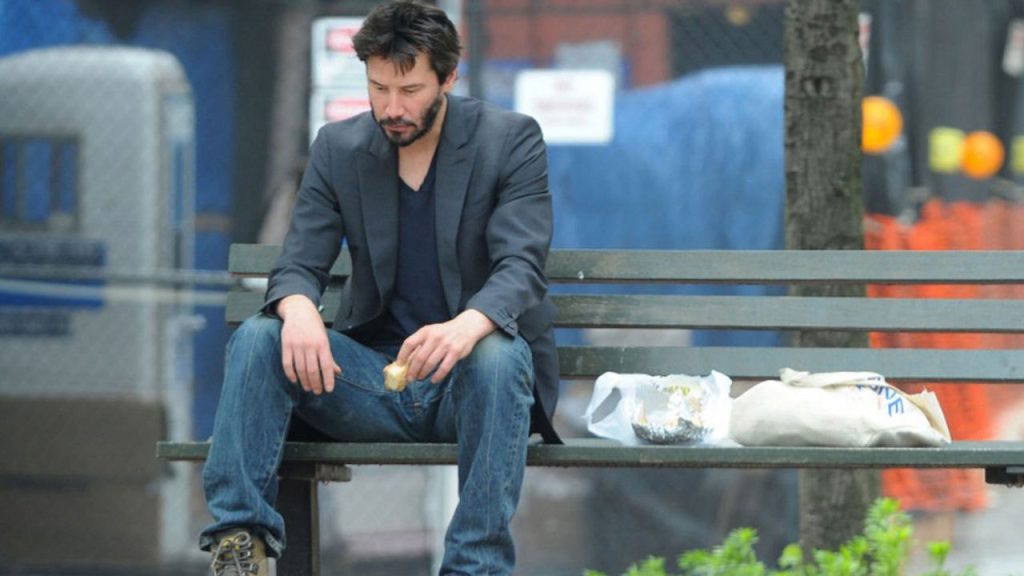 The original Sad Keanu meme as shown on Know Your Meme