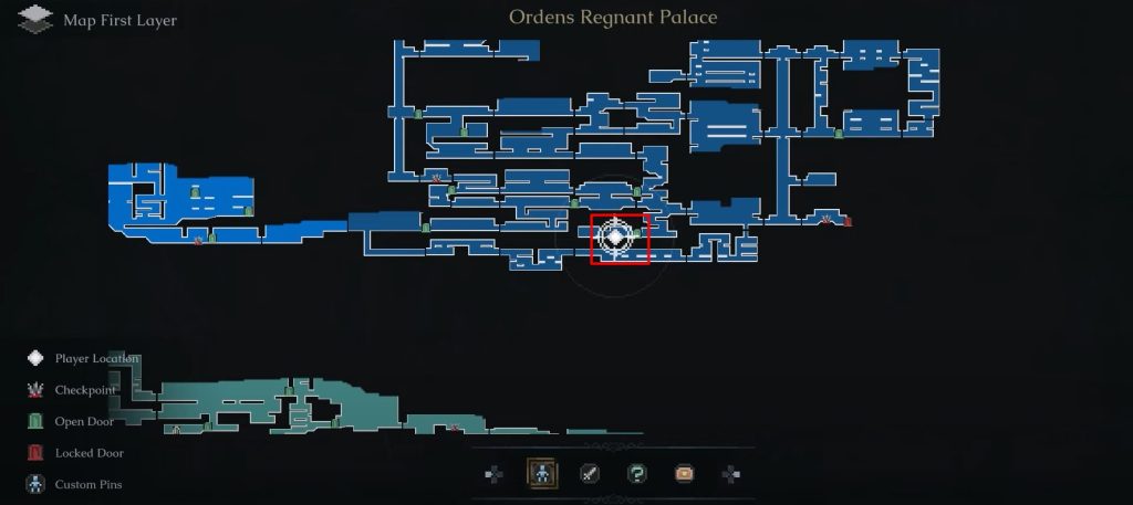 Ordens Regnant Palace map 