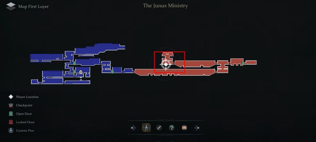 The Junas Ministry map