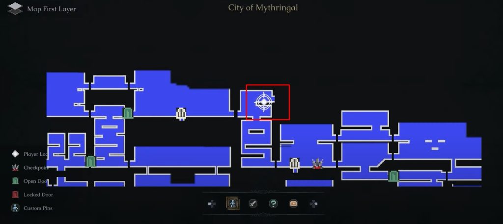 Map for Priest of the Ethernal Order’s Diary