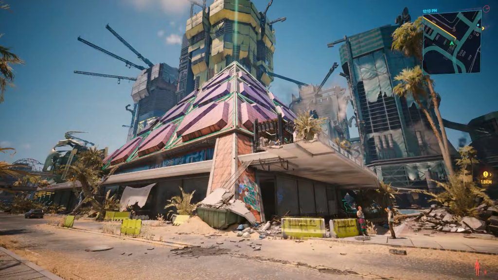 The pyramidal building that has the secret Claw X-MOD2 axe