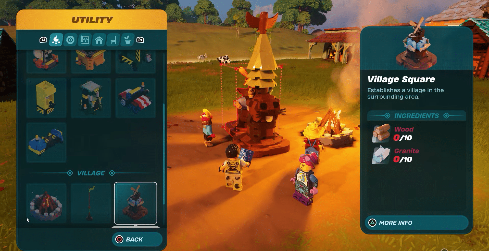 Building Village Square LEGO Fortnite