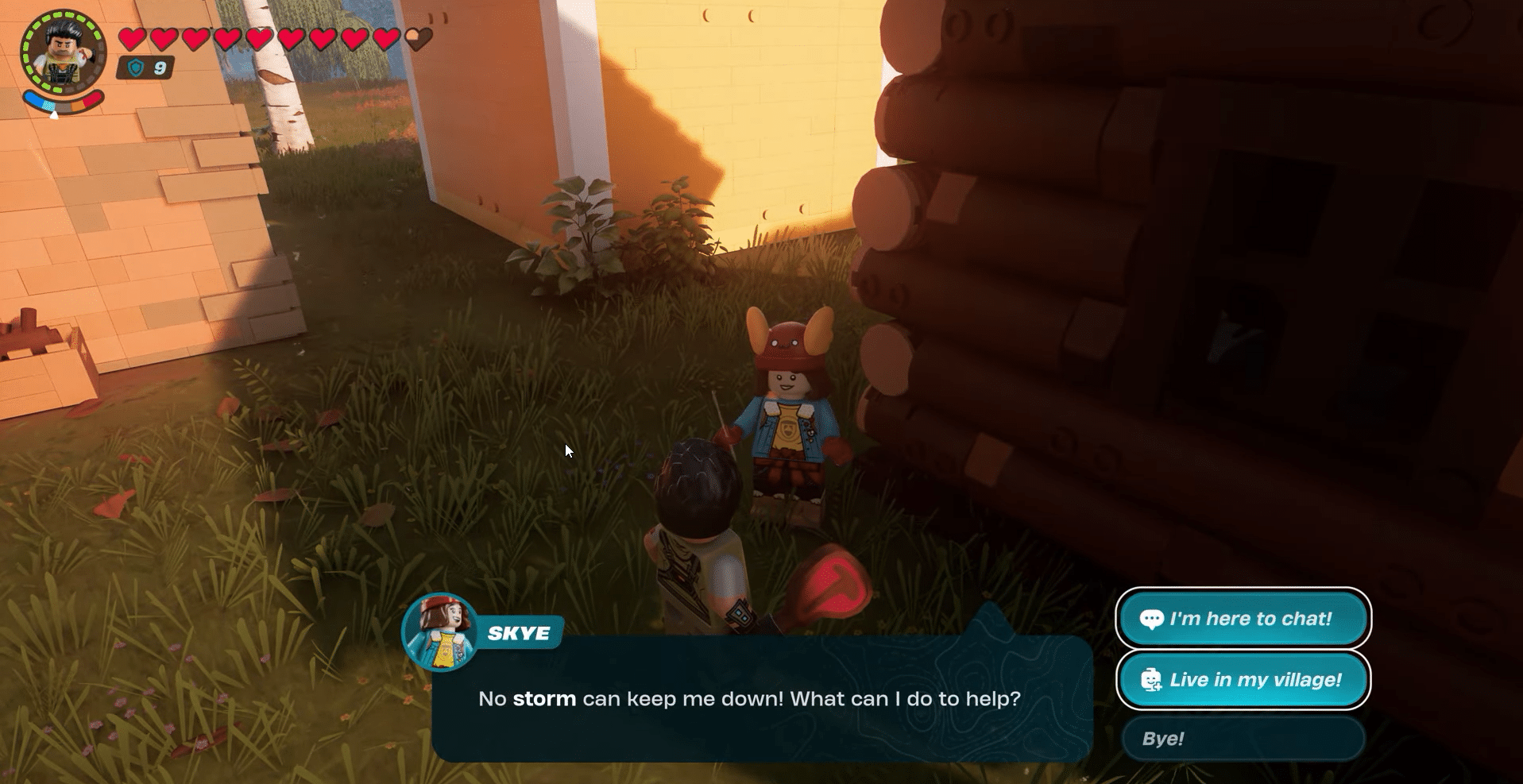Interacting With Villager LEGO Fortnite