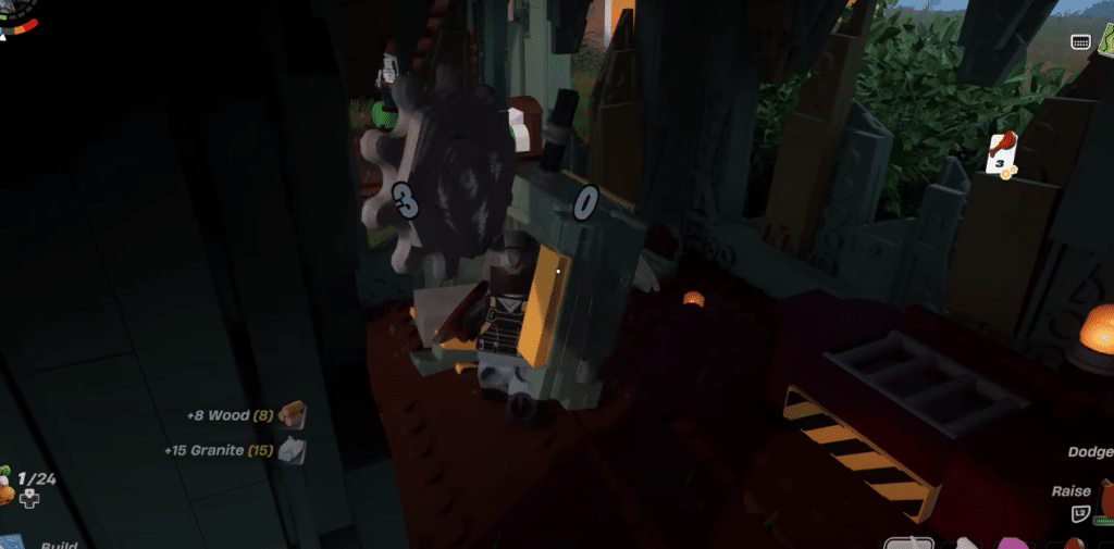 Destroy structures in LEGO Fortnite
