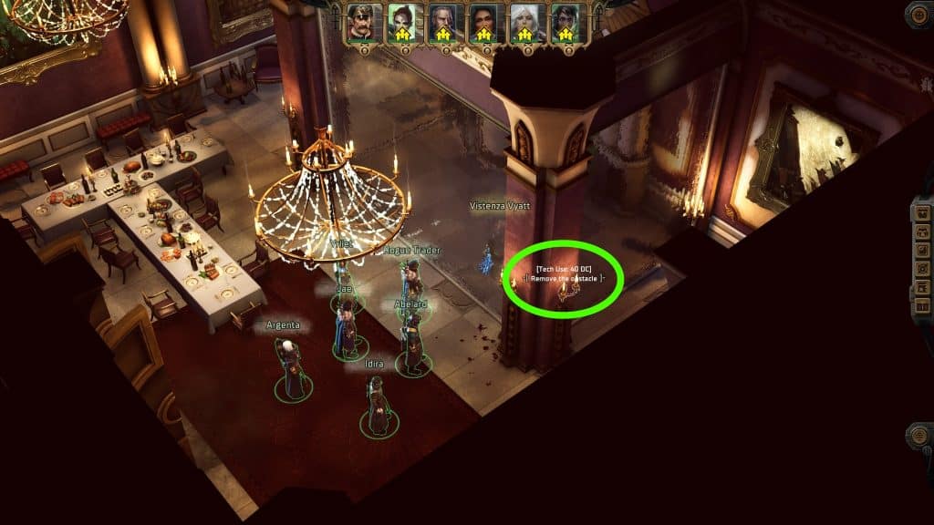 Highlighting the candles that open the room in Governor Vyetta's Estate in Warhammer 40k Rogue Trader