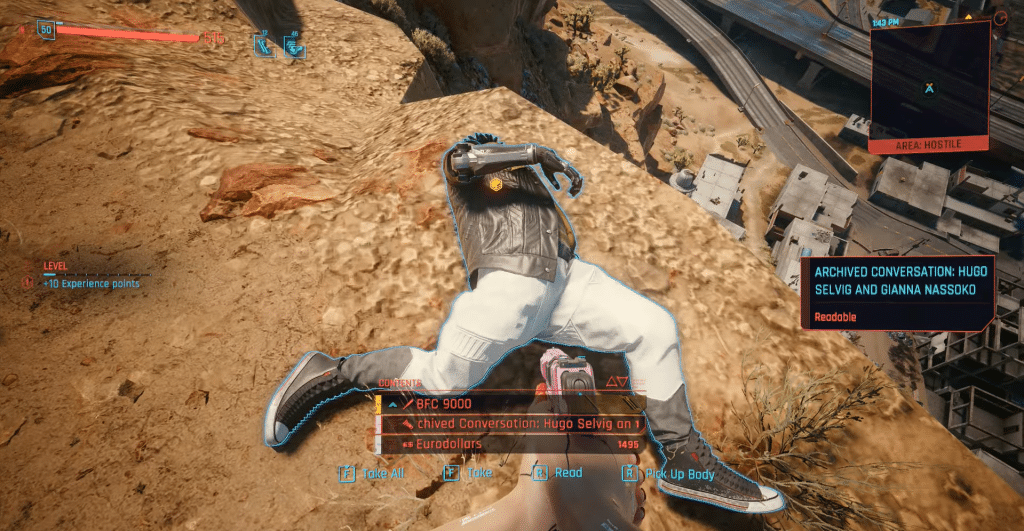 BFC 9000 Hostile NPC Loot Cyberpunk 2077