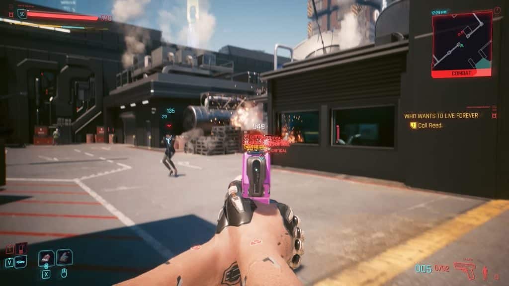 Lizzie Pistol in gameplay