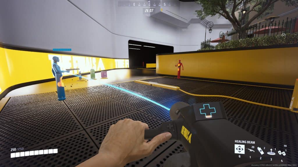 Healing Beam in action