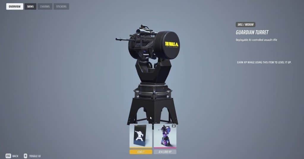 Turret gadget in the finals 