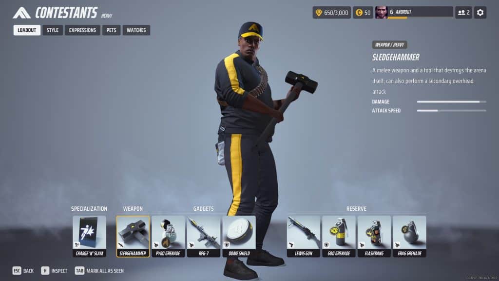 Heavy Sledgehammer loadout