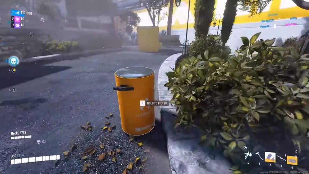 C4 stuck to canister