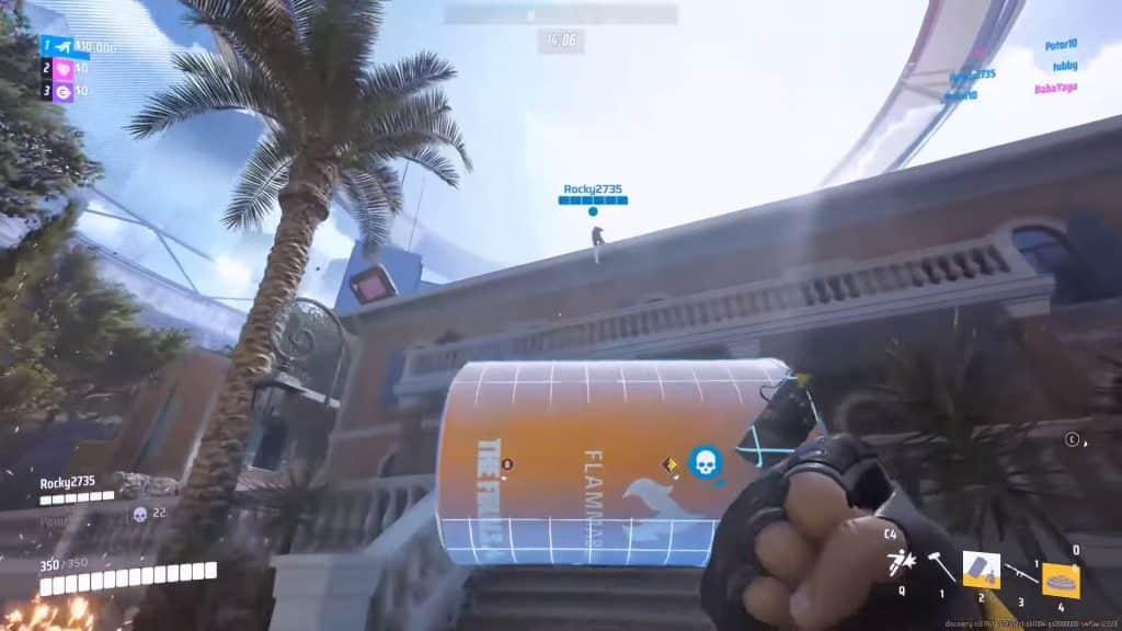 Grabbing canister with C4