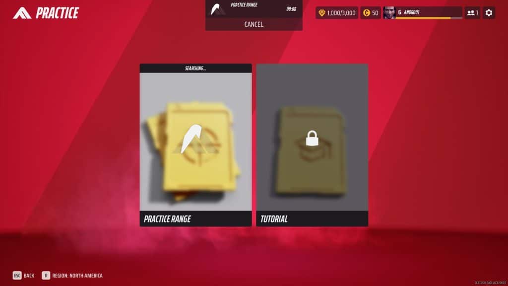 Practice Range mode